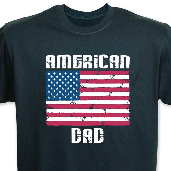 American Flag Dad T-Shirt 