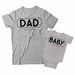 Dad Established 2024 and Baby Established 2024 Matching Father and Baby Shirts - DDS1015-1016