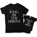 King of the North and Prince of the North Dad and Son Matching Shirts - DAL4010-4011