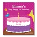My Very Happy Birthday for Girls Personalized Board Book - BKS150