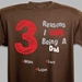 Reasons I Love Being a Dad Personalized T-Shirt - PGS39351X