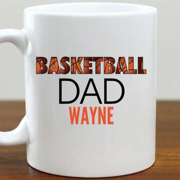 Basketball Dad Personalized Ceramic Mug 