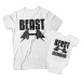 Beast and Beast in Training Matching Dad and Child Shirts - DDS1001-1002