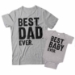 Best Dad Ever and Best Baby Ever Matching Father and Baby Shirts - DDS1003-1004