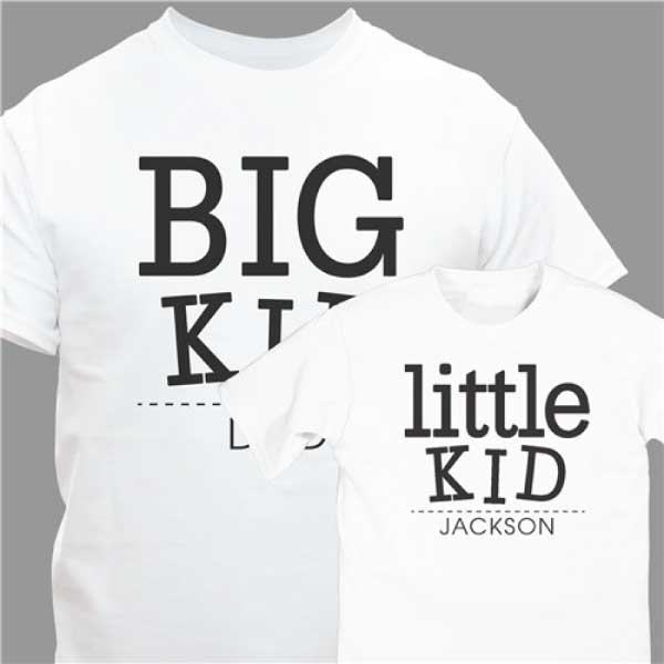 Big Kid & Little Kid Personalized T-Shirt Set 