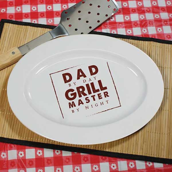 Dad By Day Grill Master By Night Platter 