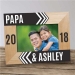 Dad & Child's Name With Year Personalized Wooden Picture Frame - PGS9127511