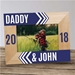 Dad & Child's Name With Year Personalized Wooden Picture Frame - PGS9127511