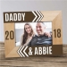 Dad & Child's Name With Year Personalized Wooden Picture Frame - PGS9127511