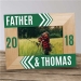 Dad & Child's Name With Year Personalized Wooden Picture Frame - PGS9127511