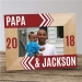 Dad & Child's Name With Year Personalized Wooden Picture Frame - PGS9127511