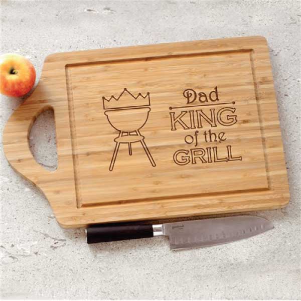 Dad King of the Grill Cutting Board 