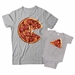 Dad Pizza and Baby Pizza Slice Matching Father and Baby Shirts - DDS1019-1020