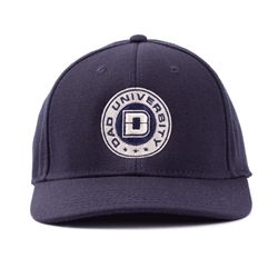 Dad University Stretchable Twill Navy Blue Baseball Cap 