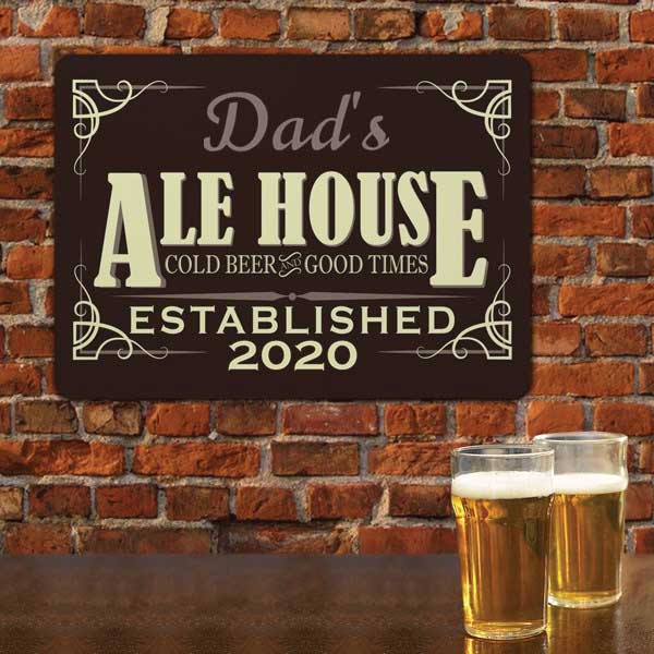 Dads Ale House Metal Wall Sign 