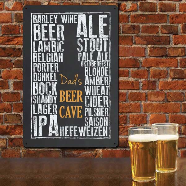 Dads Beer Cave Wall Sign 