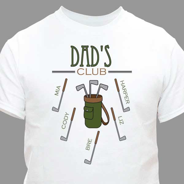 Dads Club Personalized T-Shirt 