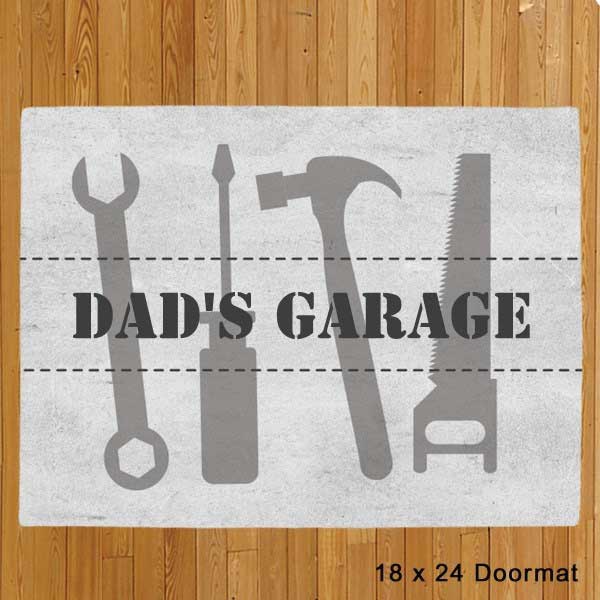 Dads Garage Doormat 