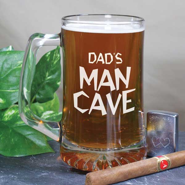Dads Man Cave Beer Mug 