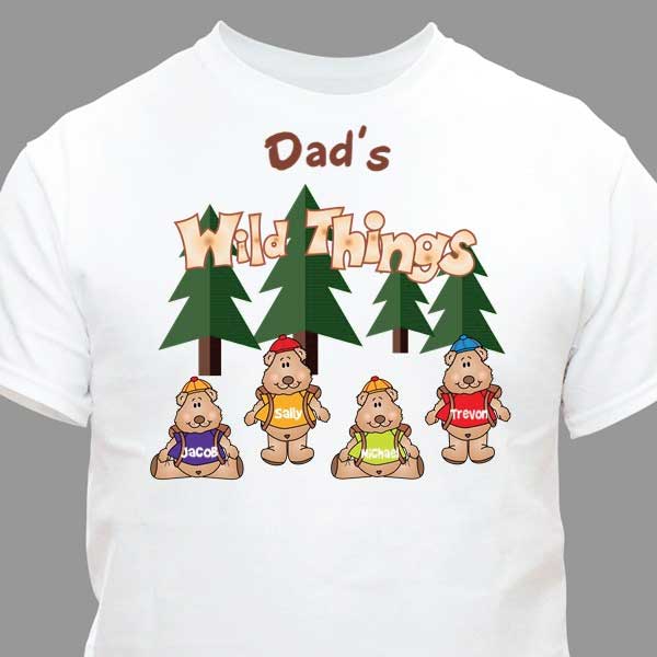 Dads Wild Things Personalized T-Shirt 