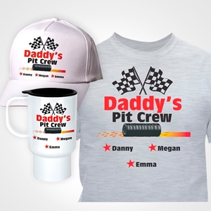 Daddys Pit Crew Personalized Gift Set 