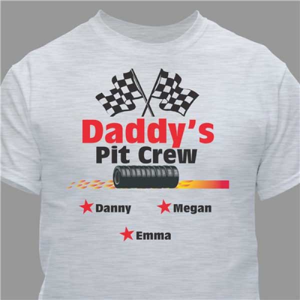 Daddys Pit Crew Personalized T-Shirt 