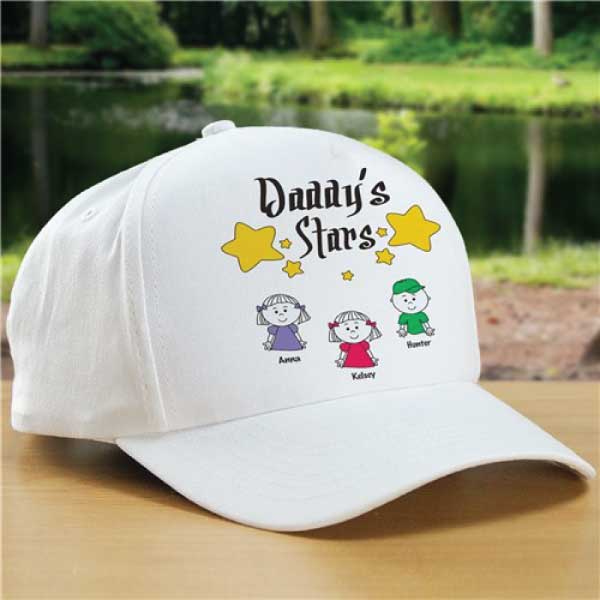 Daddys Stars Personalized Hat 