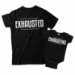 Exhausted and Exhausting Matching Dad and Baby Shirts - DDS1025-1026