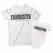 Exhausted and Exhausting Matching Dad and Baby Shirts - DDS1025-1026