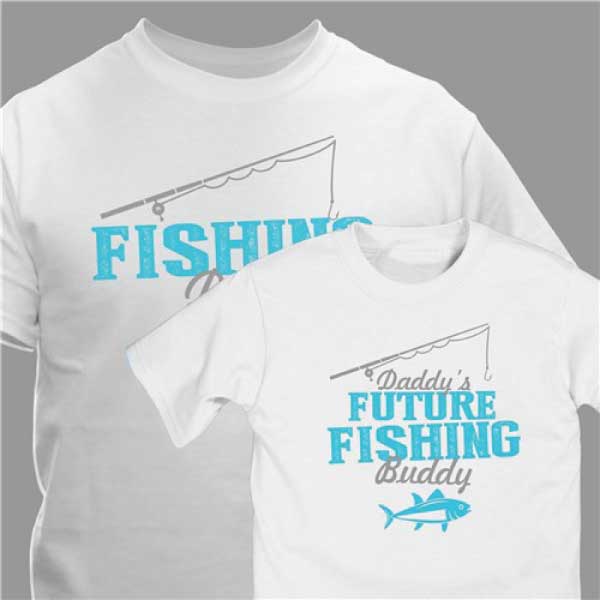 Fishing Dad & Daddys Future Fishing Buddy T-Shirt Set 