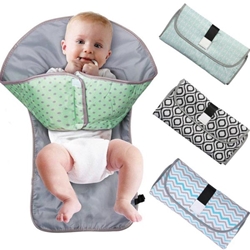 Folding Portable Diaper Changing Pad / Mat for Clean Hands and Happy Babies 