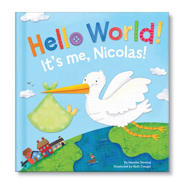 Hello World! For Boys Personalized Board Book 