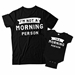 I'm Not a Morning Person and I'm a Morning Person Matching Father and Baby Shirts - DDS1031-1032