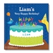 My Very Happy Birthday for Boys Personalized Board Book - BKS155