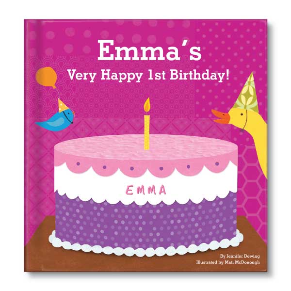 My Very Happy Birthday for Girls Personalized Board Book 