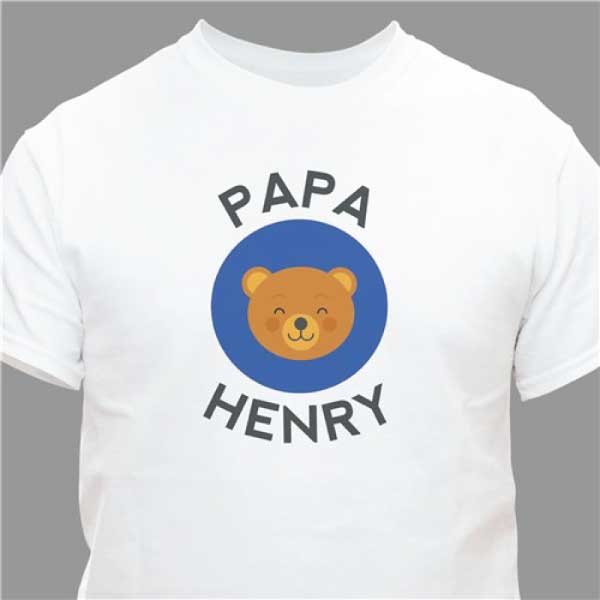 Papa Bear Personalized T-Shirt 