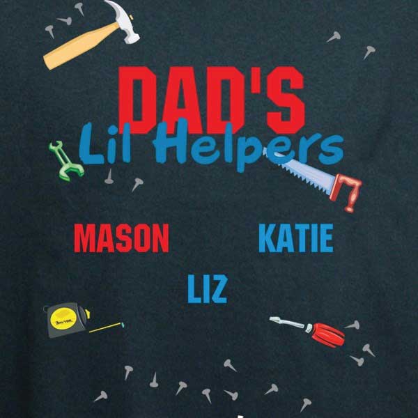 Papas Lil Helpers Personalized T-Shirt 