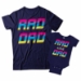 Rad Dad and Rad Like Dad Matching Father and Child Shirts - DDS1045-1046