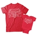 Radio Boom Box and Cassette Tape Matching Dad and Child Shirts - DDS1009-1010
