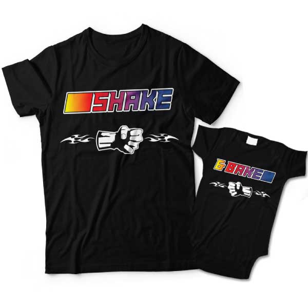 Shake and Bake Matching Father and Son Shirts 