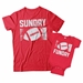 Sunday Funday Football Matching Father and Son Shirts - DDS1049-1050
