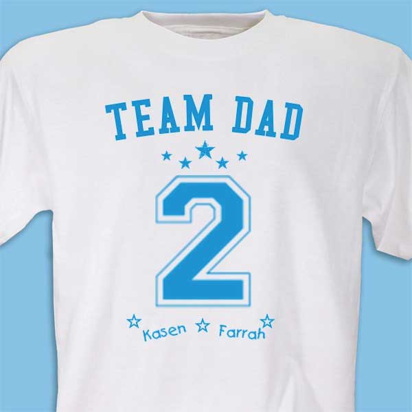 Team Dad Personalized T-Shirt 