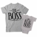 The Boss and The Real Boss Matching Father and Child Shirts - DDS1053-1054