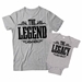 The Legend and The Legacy Matching Dad and Baby Shirts - DDS1055-1056