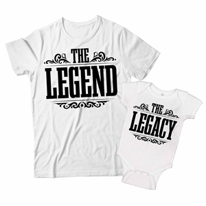 The Legend and The Legacy Matching Dad and Baby Shirts 