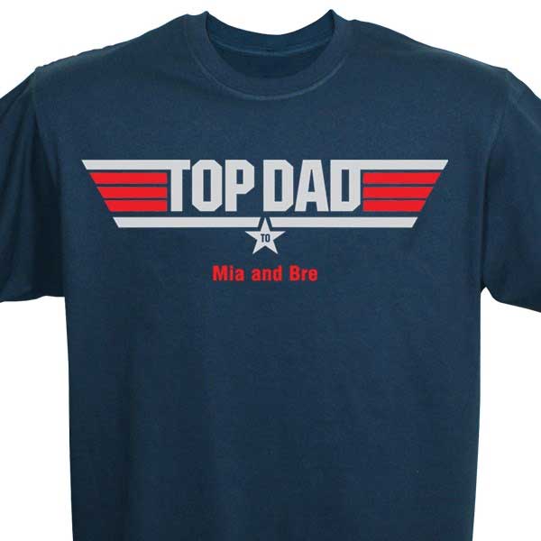 Top Dad Personalized T-Shirt 