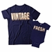 Vintage and Fresh Matching Dad and Baby Shirts - DDS1059-1060
