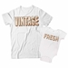 Vintage and Fresh Matching Dad and Baby Shirts - DDS1059-1060
