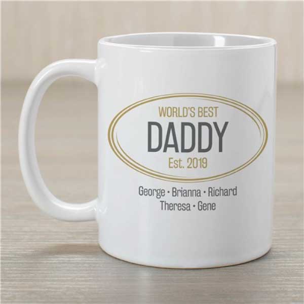 Worlds Best Daddy Personalized Mug 