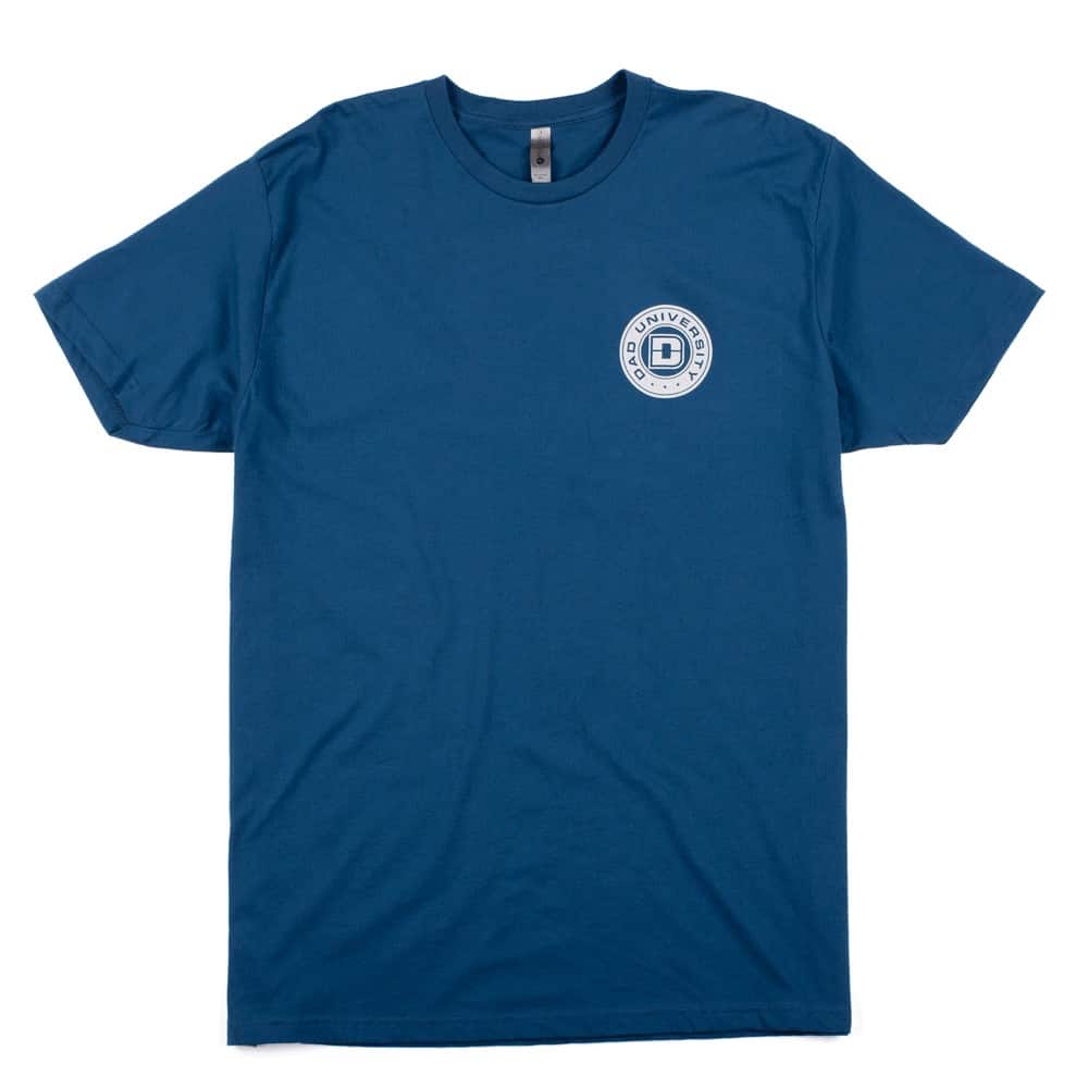 Dad University Cool Blue Cotton Crew T-shirt 